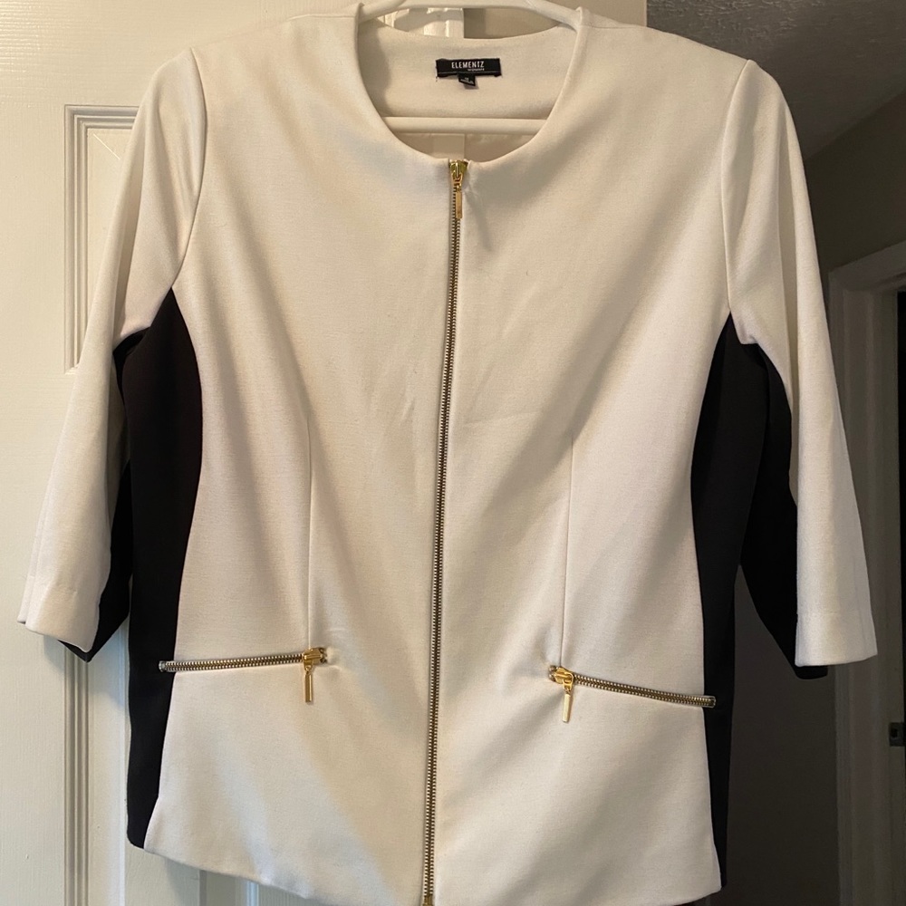 Zip up blazer